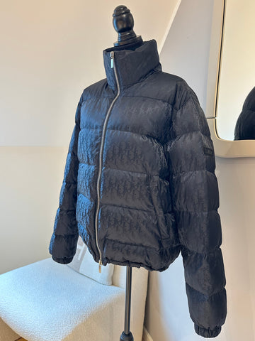 Dior Oblique Down Jacket Black Technical Jacquard 48