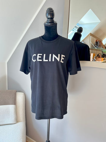 Celine Loose T-shirt Black XXS