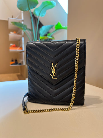 YSL Double Flap Bag Black GHW