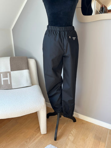 Prada Re-Nylon Gabardine Pants Black IT 40