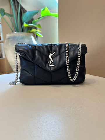 YSL Puffer Toy Bag Black SHW