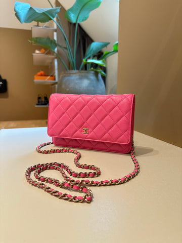 Chanel Wallet On Chain Pink Caviar GHW