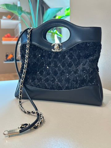 Chanel 31 Mini Sequins Black GHW