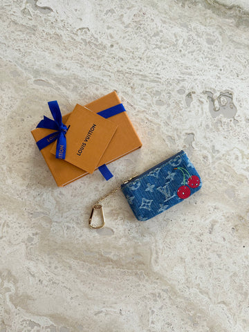 Louis Vuitton LV x TM Key Pouch Monogram Denim