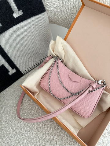 Louis Vuitton Easy Pouch On Strap Epi Leather Rose