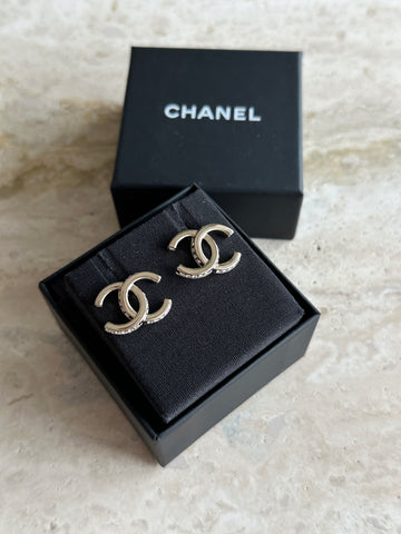 Chanel CC Boucles Medium Gold