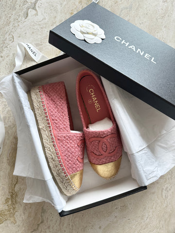 Chanel Espadrilles Tweed 37