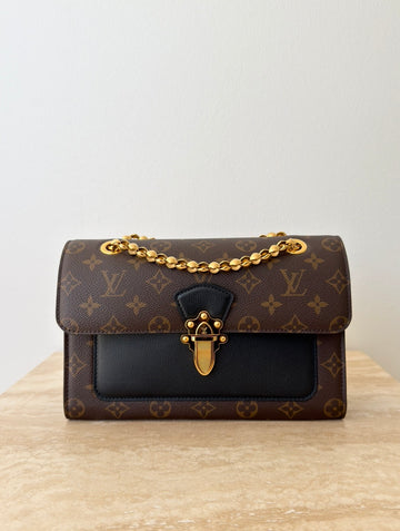 Louis Vuitton Victorie Monogram Canvas Black
