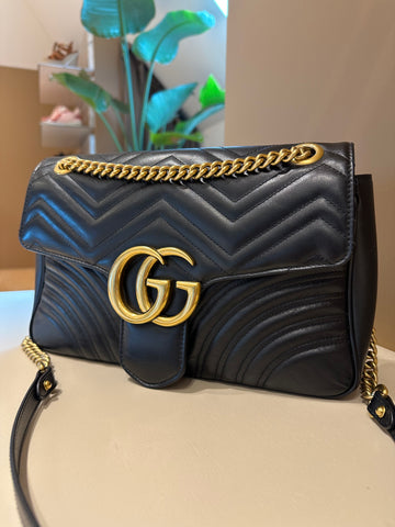Gucci GG Marmont Medium Bag Black