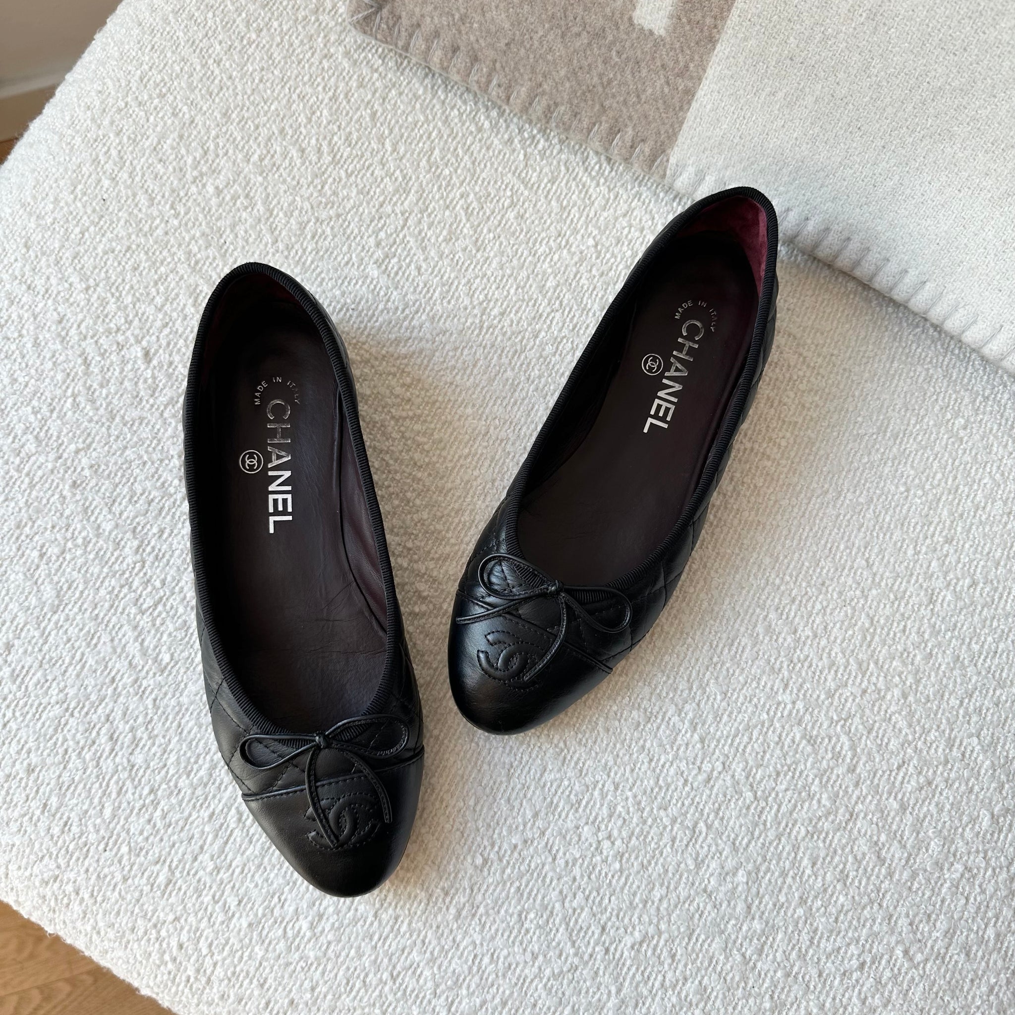 Chanel Ballerina Black 37