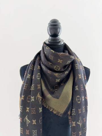 Louis Vuitton So Shine Monogram Shawl