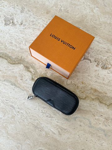 Louis Vuitton Sunglasses Pouch Black Epi Leather