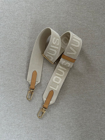 Louis Vuitton Bandoulière Bag Strap Cream/Beige