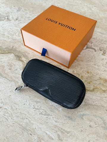 Louis Vuitton Sunglasses Pouch Black Epi Leather