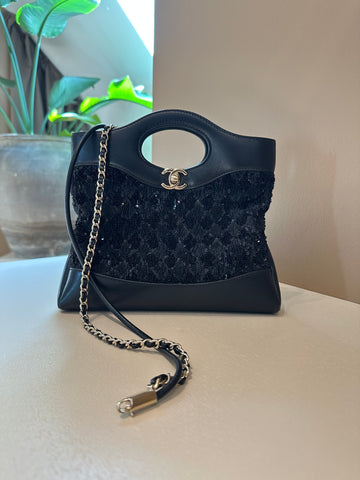 Chanel 31 Mini Sequins Black GHW