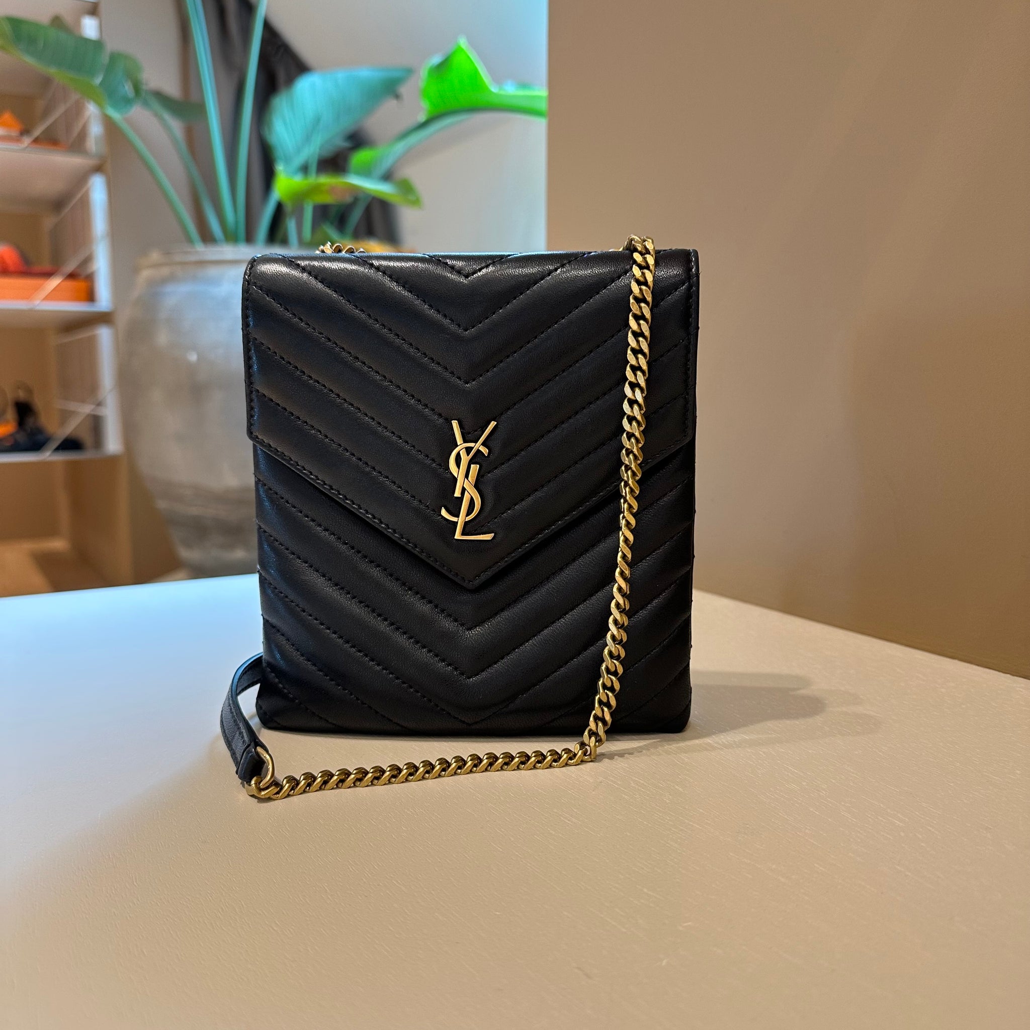 YSL Double Flap Bag Black GHW