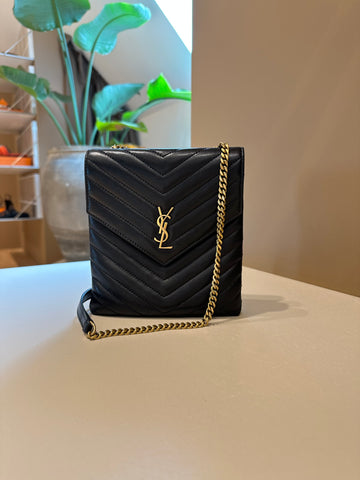 YSL Double Flap Bag Black GHW