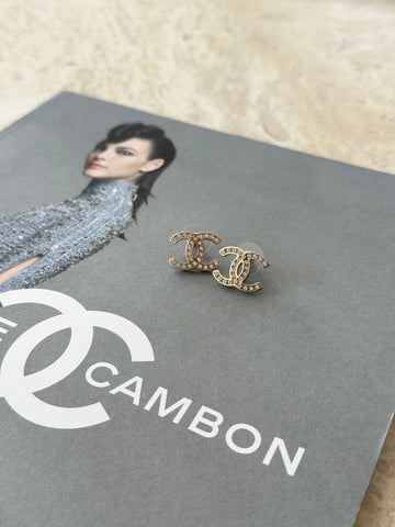 Chanel CC Boucles Medium Gold