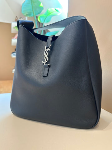 YSL Le 5 á Supple Large Bag Black SHW