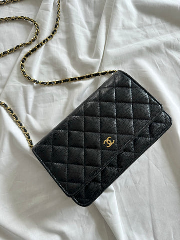 Chanel Wallet On Chain Black Caviar GHW