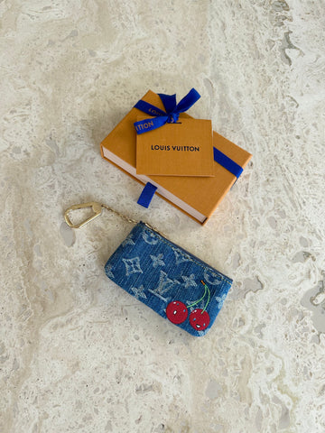 Louis Vuitton LV x TM Key Pouch Monogram Denim