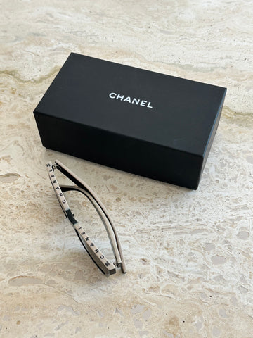 Chanel Logo Sunglasses Black