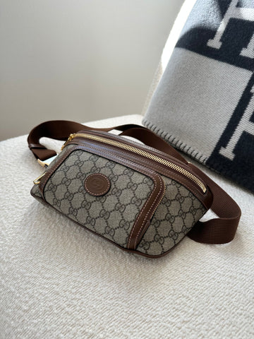 Gucci Interlocking Belt Bag GG Supreme Canvas