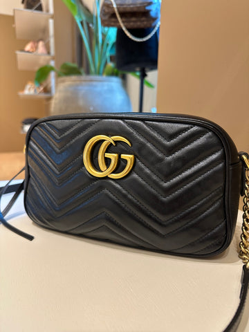 Gucci GG Marmont Small Matelassé Bag Black