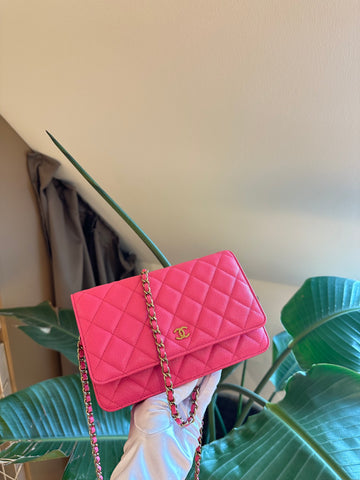 Chanel Wallet On Chain Pink Caviar GHW