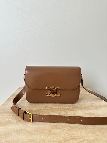Celine Classic Triomphe Medium Bronze GHW