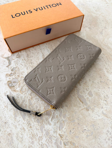 Louis Vuitton Zippy Wallet Dune Empreinte Leather