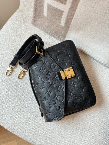 Louis Vuitton Pochette Metis Black Empreinte Leather