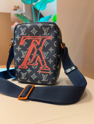 Louis Vuitton Danube Monogram Upside Down Ink PM Navy