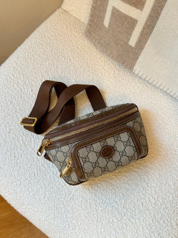 Gucci Interlocking Belt Bag GG Supreme Canvas