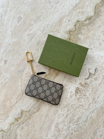 Gucci Ophidia Key Case GG Supreme Canvas