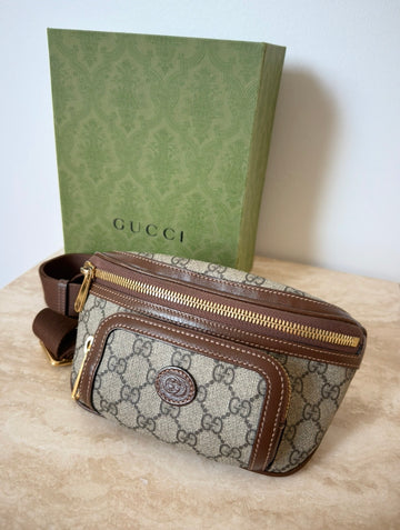 Gucci Interlocking Belt Bag GG Supreme Canvas