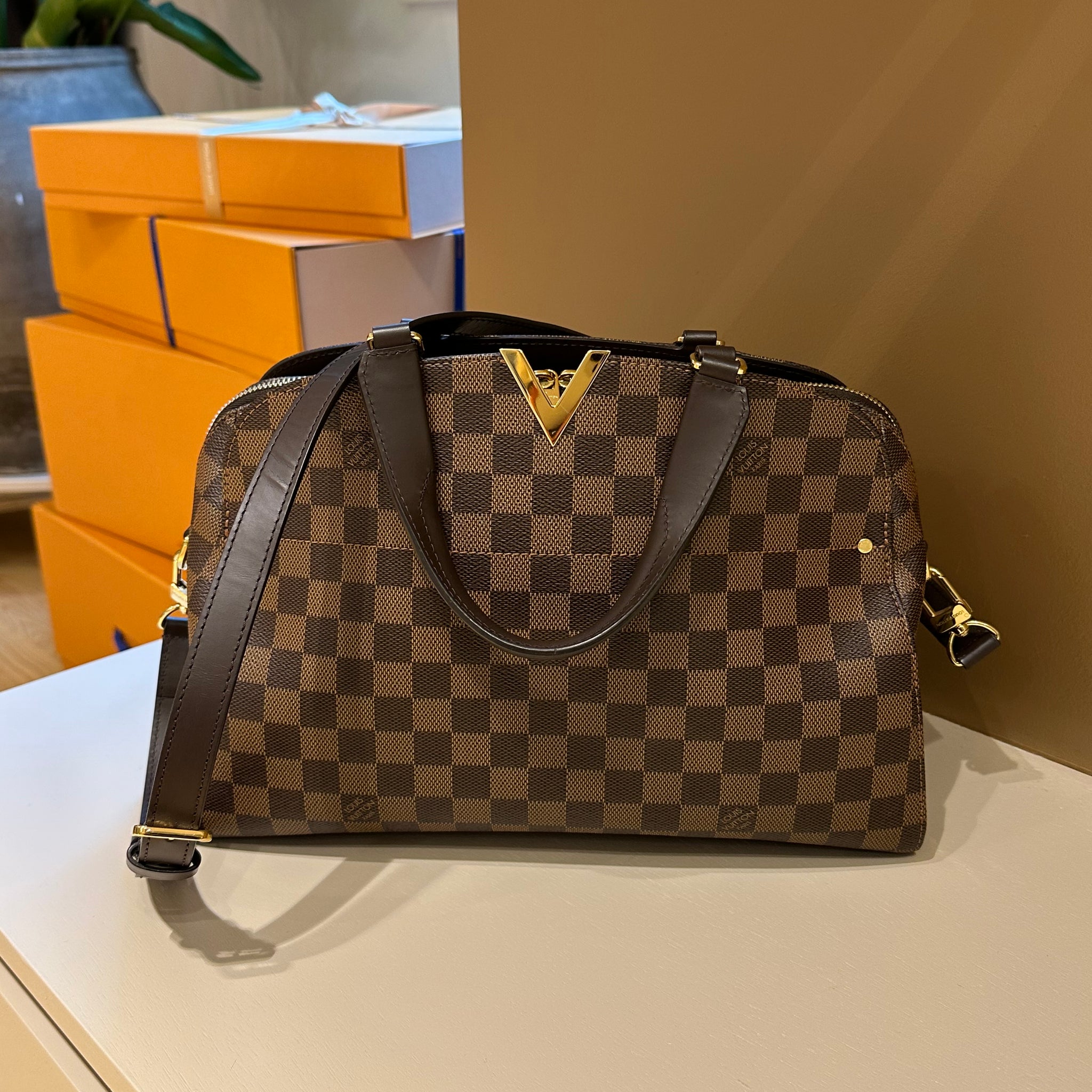 Louis Vuitton Kensington Bowling Bag Damier Ebene