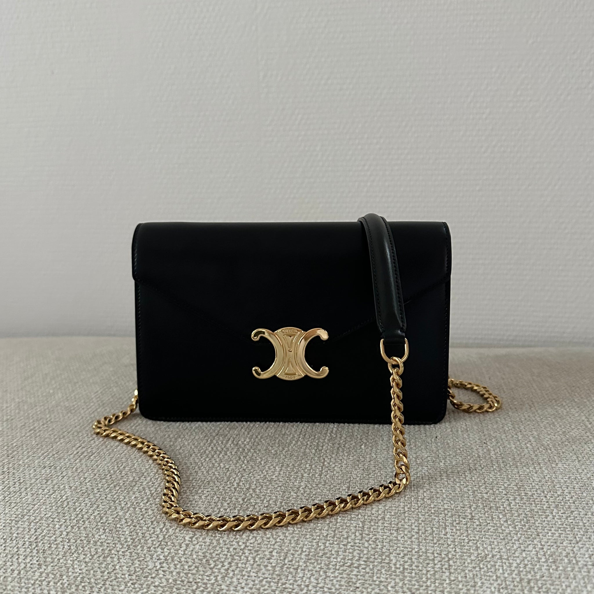 Celine Wallet on Chain Margo Black GHW