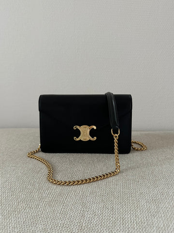 Celine Wallet on Chain Margo Black GHW