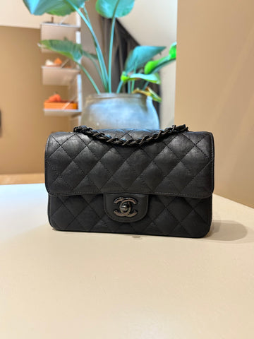 Chanel SS17 So black Mini Rectangular Flap Bag