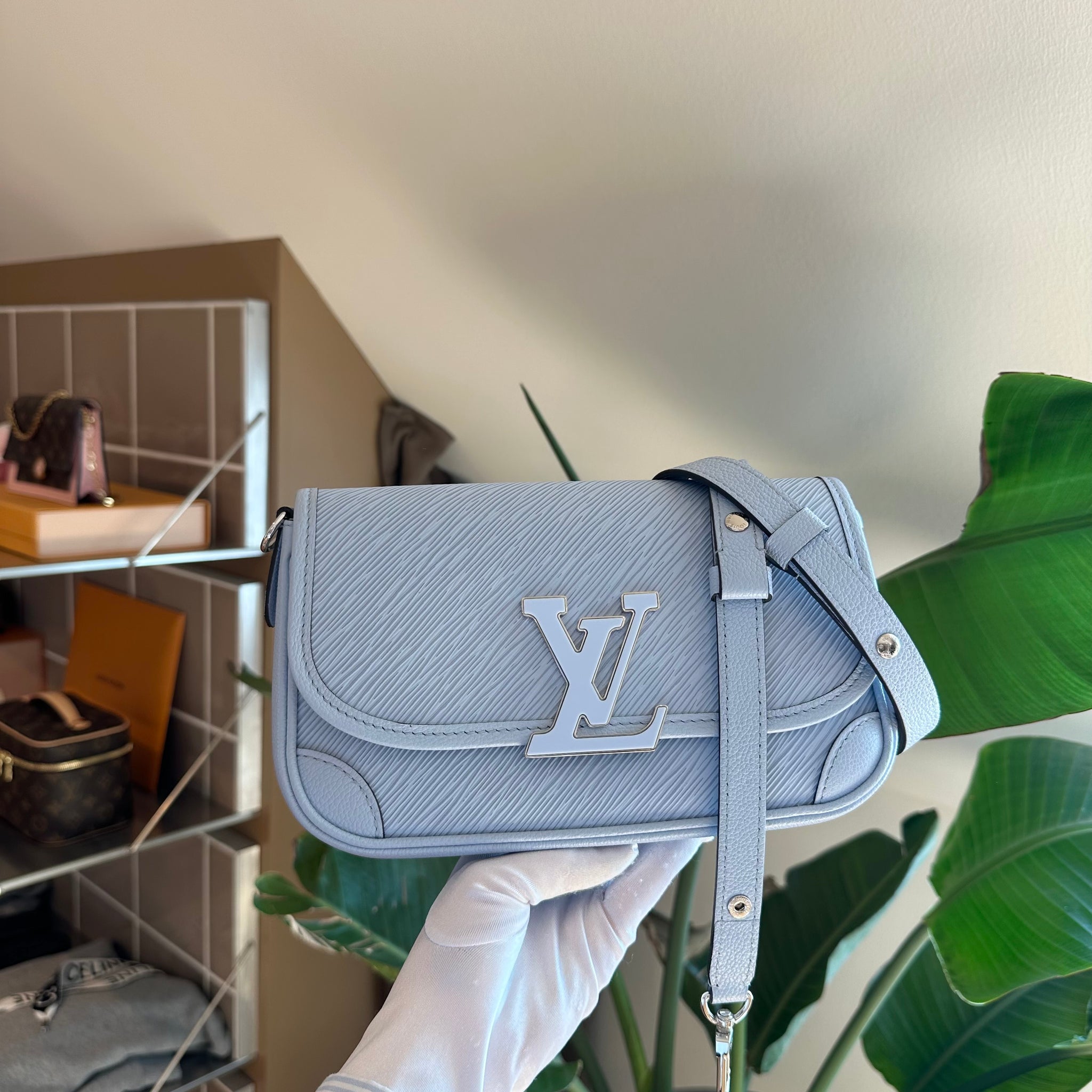 Louis Vuitton Buci Blue Bag Epi Leather
