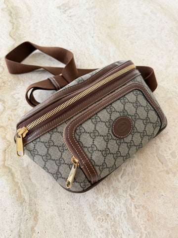 Gucci Interlocking Belt Bag GG Supreme Canvas