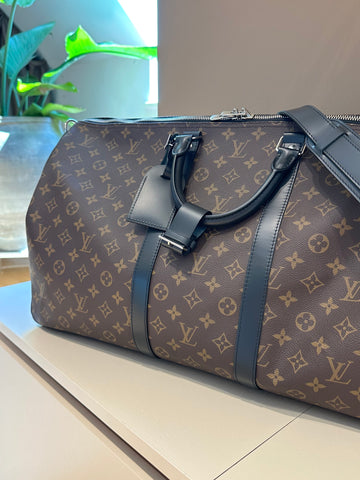 Louis Vuitton Keepall Bandouliére 55 Monogram Macassar