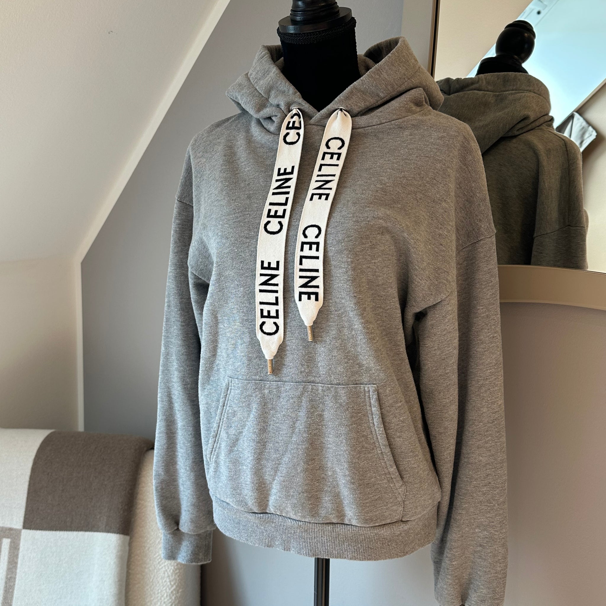 Celine Loose Hoodie Grey XS