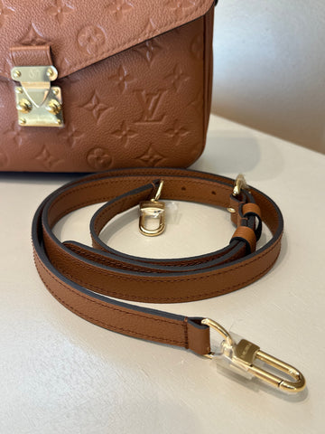 Louis Vuitton Pochette Metis Cognac Monogram Empreinte Leather