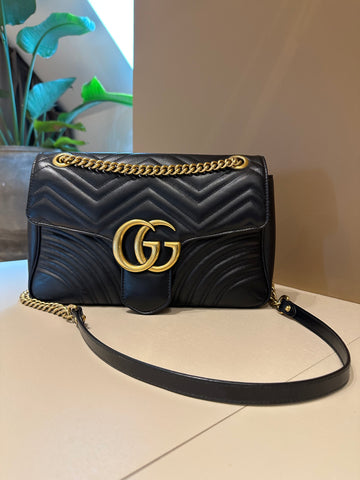 Gucci GG Marmont Medium Bag Black