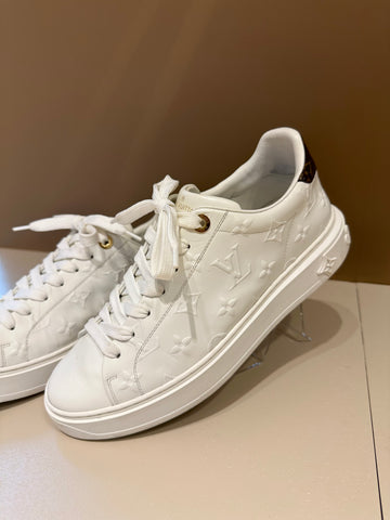 Louis Vuitton Time Out Trainers White/Monogram 40