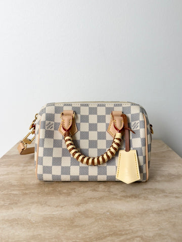 Louis Vuitton Speedy Bandouliére 20 Damier Azur Canvas