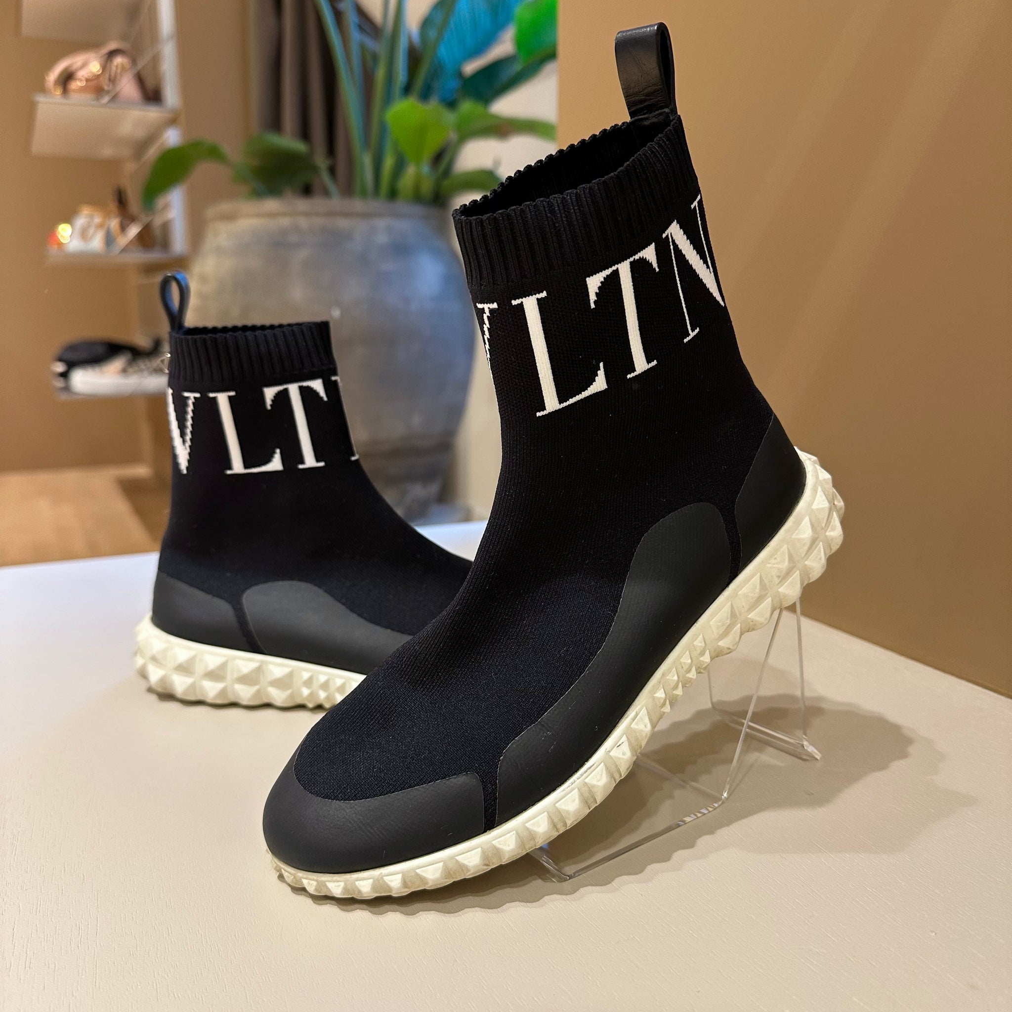 Valentino Garavani VLTN Sock Boots Black 35