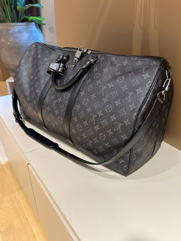 Louis Vuitton Keepall Bandouliére 55 Monogram Eclipse